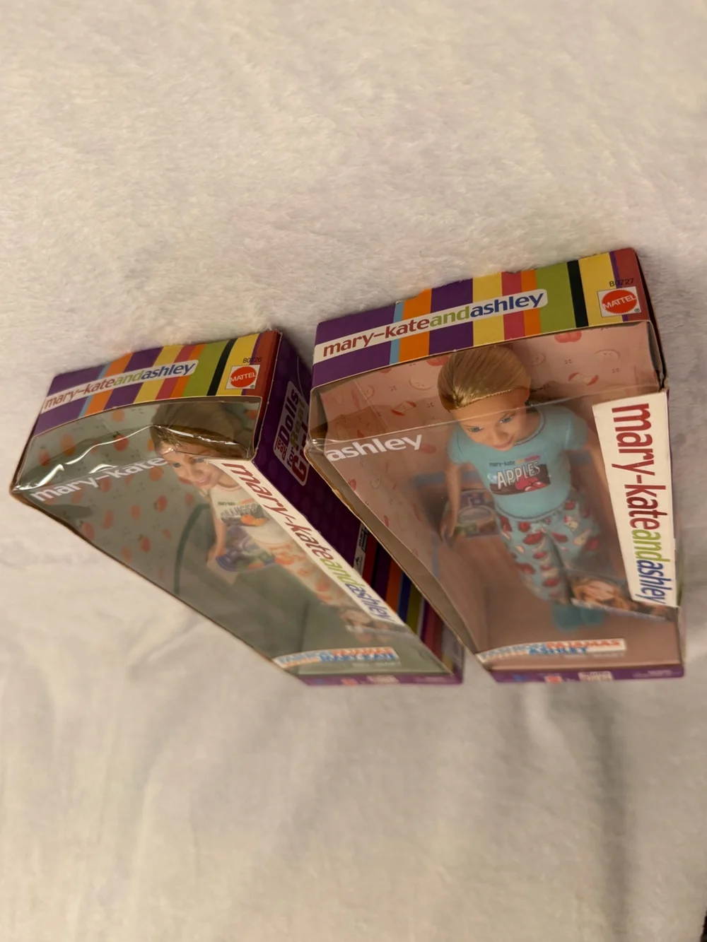 NIB Vintage 2002 Mary-Kate & Ashley Fashion Pajamas Dolls Mattel Walmart Excl